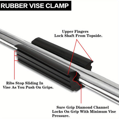 Golf Grip Regripping Kit 4 Sets with Hook Blades Grip Tape Strips Grip Solvent 8oz Rubber Vise Clamp Complete Golf Club Grip Installation Replacement Tool Set for All Club Types
