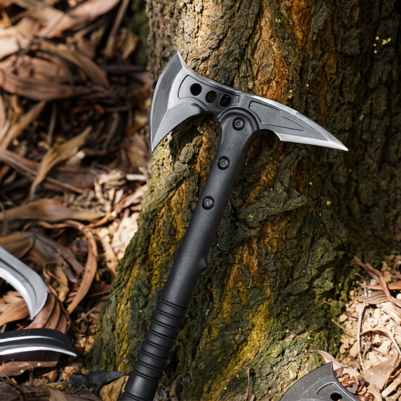 Survival Hatchet Camping Axe Multitool Folding Axe with Hammer Magnesium Fire Starter Flint Rod Emergency Breaching Tool for Camping Hiking Off-Road Outdoor Adventures Multiple Styles