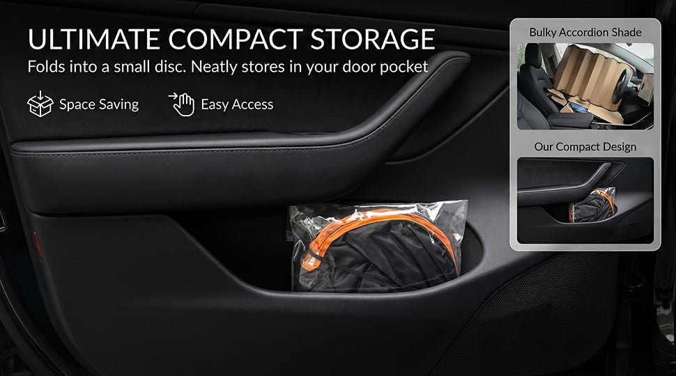 2026 New Portable Insulated Sunshade, a One-Piece Car Sunshade, Is a Titanium Silvery Upgraded And Thickened Sunshade Designed Specifically for Car Front Windshields. It Effectively Blocks Sunlight, Is Easy to Install