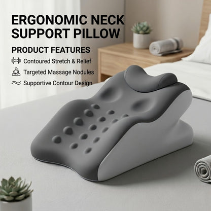 Memory Foam Cervical Support Pillow – Ergonomic Side & Back Sleeper Pillow with Breathable Cover | Multi-Functional Neck & Lumbar Support Bed Pillow, Perfect Gift