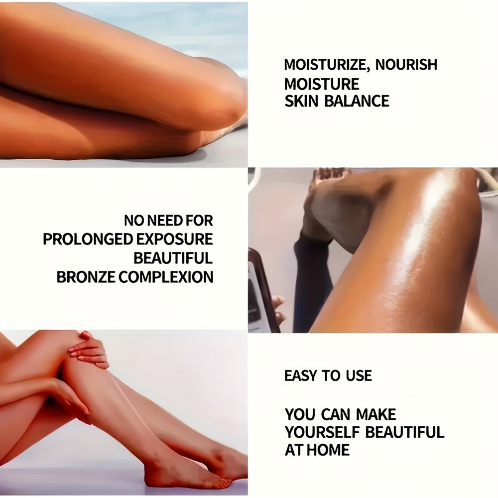 Sunless Self Tanning Mousse Deep Brown 3000X for Medium Dark to Dark Skin - Streak-Free Bronzing Foam with Carrot Oil & Coconut Oil, Hydrating Fake Tan 60ML