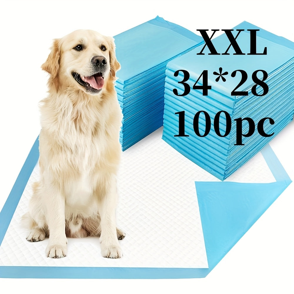 Disposable Dog Pee Pads XXXL Oversized – 6-Layer Waterproof & Odor-Resistant Training Pads for Small & Large Dogs, Puppies & Senior Dogs | 80-Count 23x23" or 100-Count 34x28" Upgraded Options
