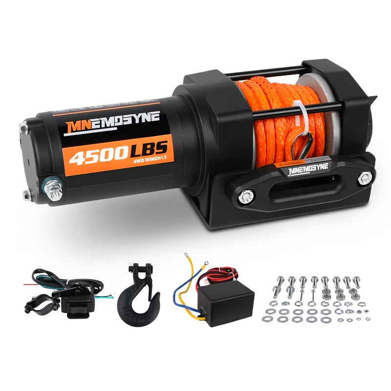 14500lb/13000lb/4500lb/3000lb Electric Winch 12V Winch Steel Cable Synthetic Rope 4WD/4X4 Offroad Towing Trucks Trailers Offroad Recovery Robust Construction For SUV Trailer Boat Winch ATV UTV ATV Winch Kit Winch Cover/winch Hitch Receiver To Choose