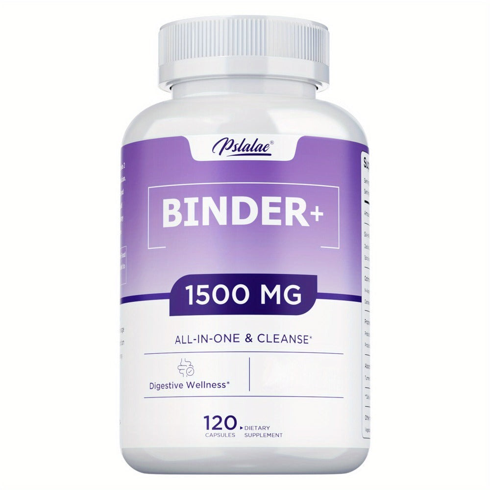 13-in-1 Binder Supplement 120 Capsules – Activated Charcoal, Zeolite & Bentonite Clay – Liver & Gut Health Support for Digestive Detox & Cleanse – Daily Wellness Formula