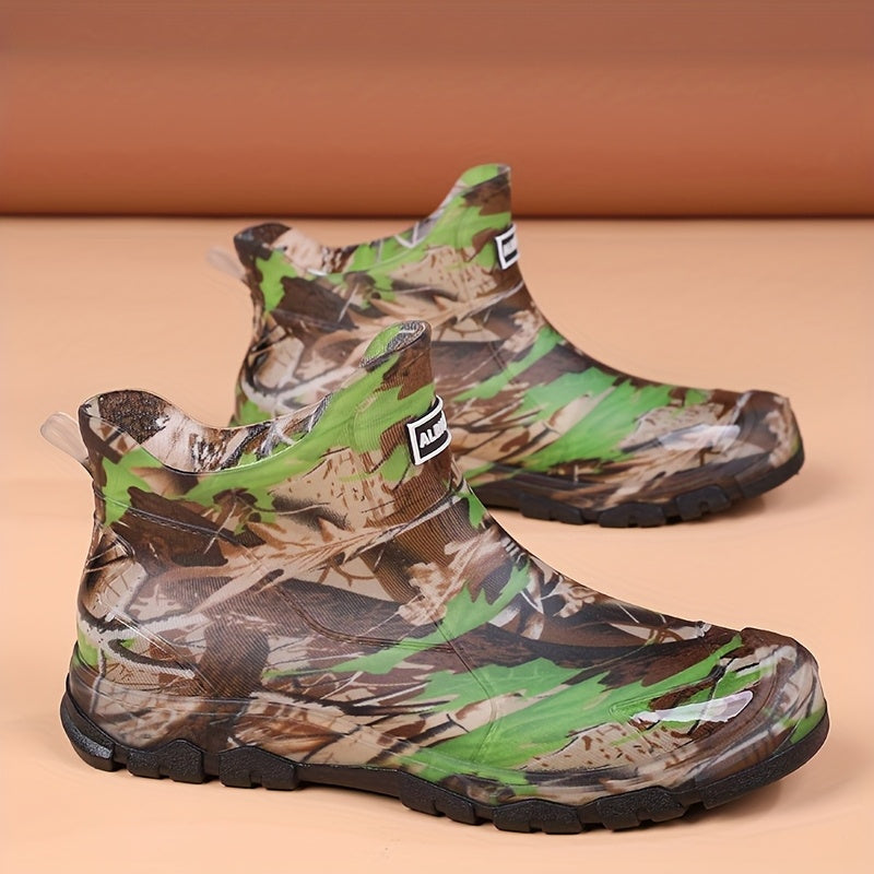 Men's Rain Boots - Slip-On Ease