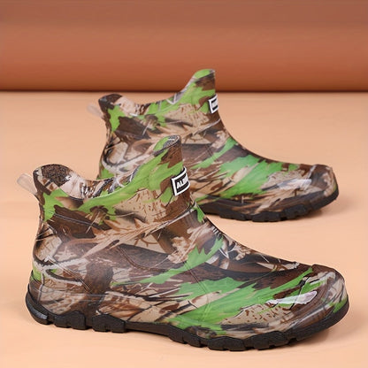 Men's Rain Boots - Slip-On Ease