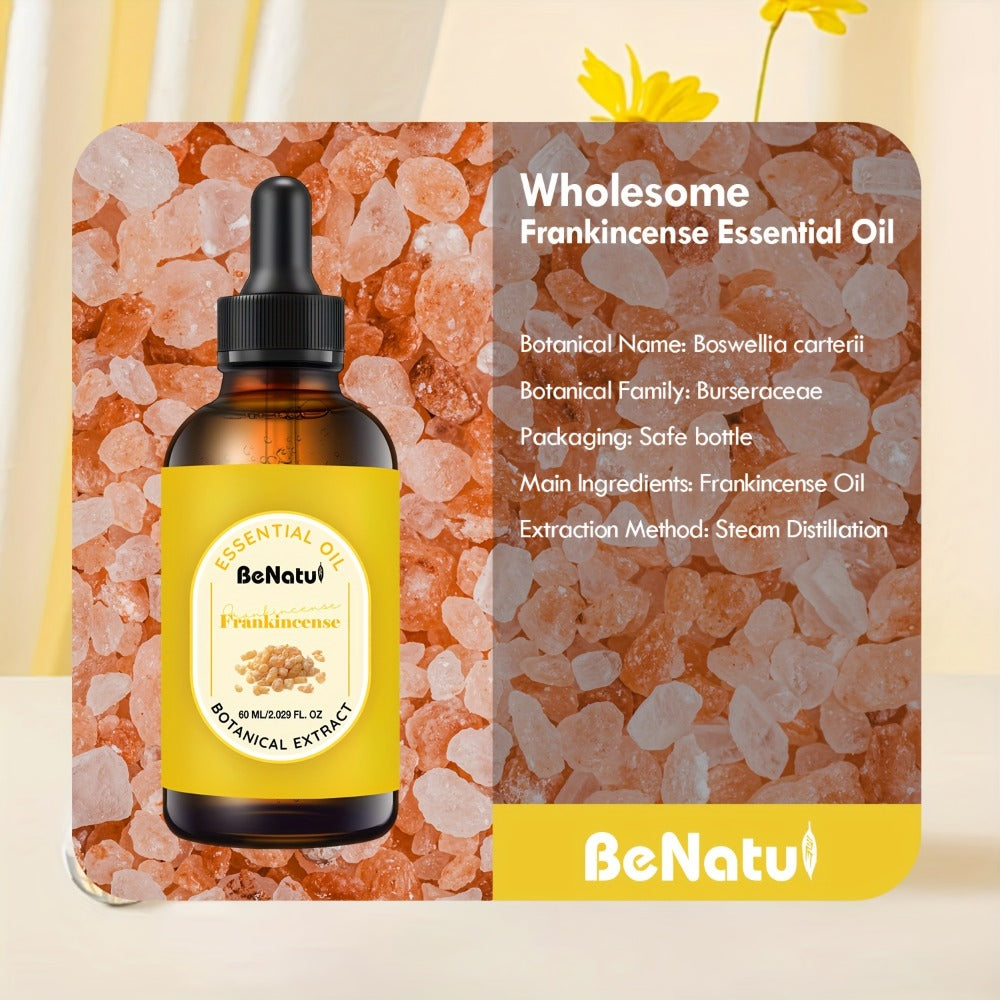 Essential Oil for Diffuser & Humidifier – Frankincense, Argan & Jojoba Oil, Long-Lasting Woody Warm Resin Aroma for Home, Hotel & Room Decor, Candle Making & Aromatherapy, 4.06oz Natural Formula