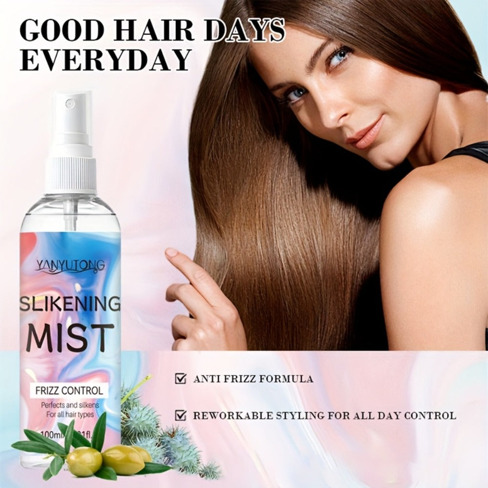 Perfumed Hair Mist Smoothing Spray 100ml — Heat Protection, Anti-Frizz, Moisturizing & Detangling Leave-In Formula | Long-Lasting Fragrance for Straight, Curly & Frizzy Hair | All Hair Types Unisex