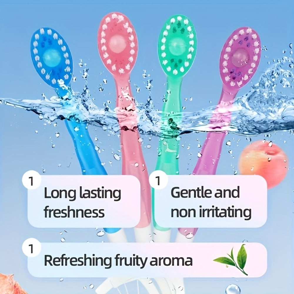 Disposable Toothbrush 24-Pack – Mini Beads No-Rinse Travel Toothbrush, Mixed Flavors, Portable Oral Care Kit for Outdoor Travel, Camping, Hotels, Dating & Parties, Fresh Breath On the Go (2 Bags × 12pcs)