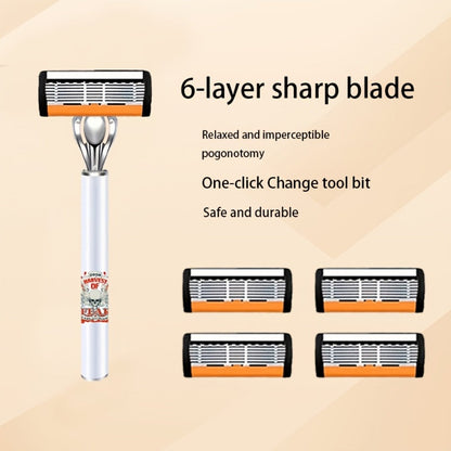 Men's Safety Razor Set 72 Blades 2 Non-Slip Handles Progressive Classic Style Painless Shaving Kit – Close Shave Replacement Blade Razor for Daily Face Neck Grooming, Birthday Father's Day Gift for Him