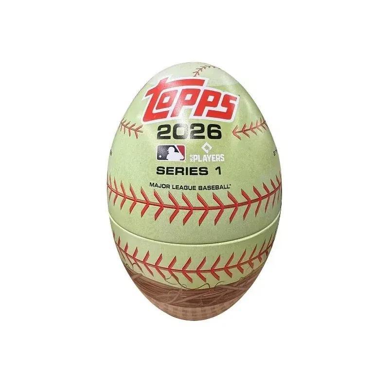 2026 Topps Series 1 Baseball Holiday Egg Tin – 59 Cards, Exclusive Holiday Variations, Polka Dot Parallel, 1991 Topps Insert, Stars of MLB, Chase Autographs Relics & Rare Parallels