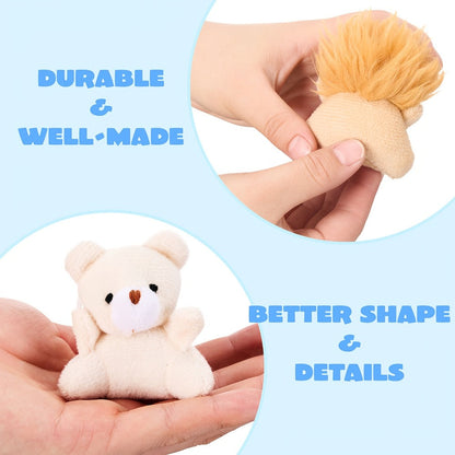 Bulk Mini Stuffed Animal Party Favors 24 Pack – 2.5-3 Inch Plush Keychain Toys for Easter Egg Hunt Basket Stuffers, Birthday Classroom Prizes, Halloween Goody Bag Fillers for Kids