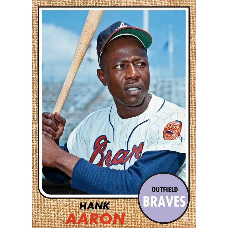 Vintage Baseball Card Mystery Slab 1968 Topps – 1 Random Authentic Card Encased | 598-Card Set Chase | Nolan Ryan RC Possible | Mickey Mantle, Hank Aaron & More | Collector Gift Box