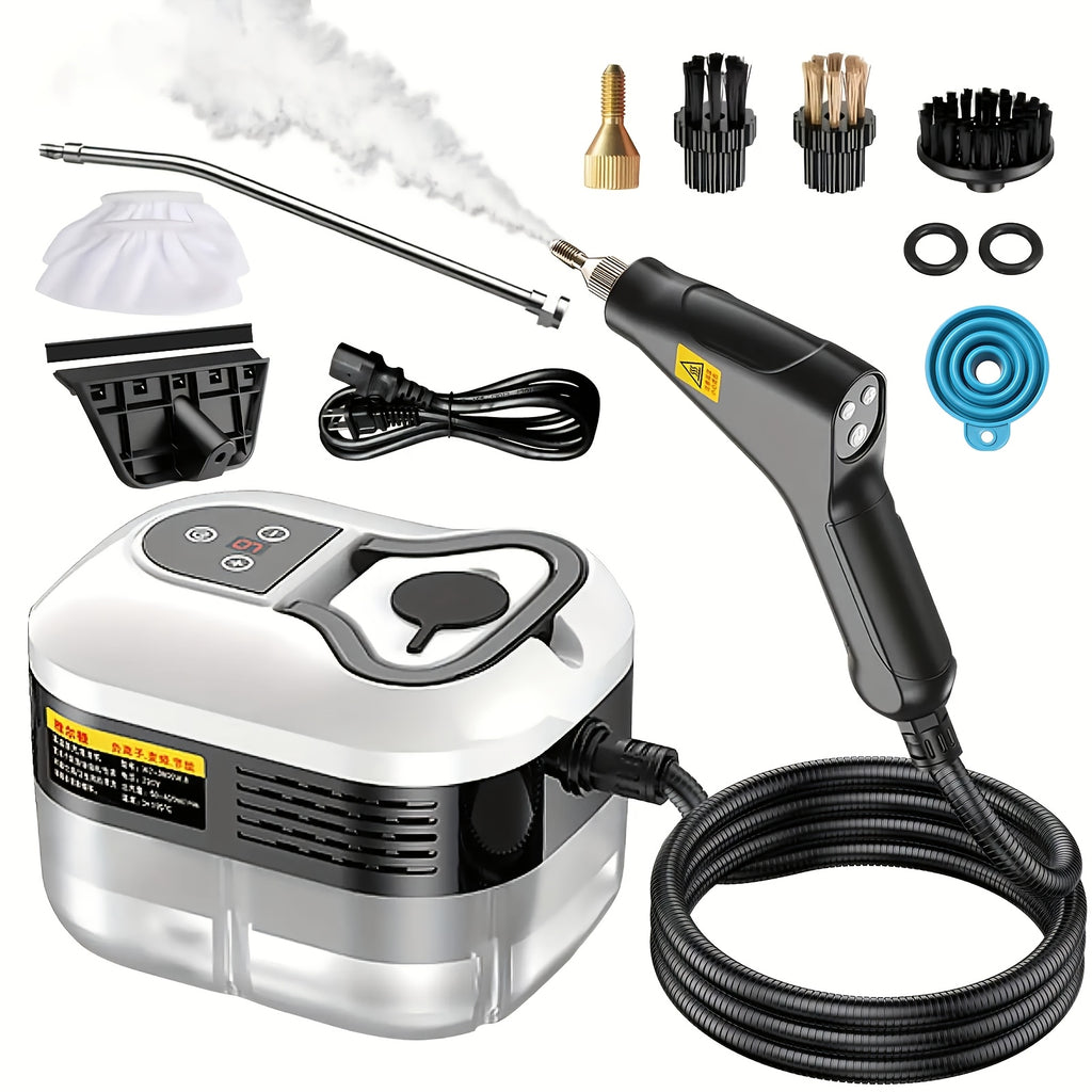High-Pressure Steam Cleaner, Portable High-Temperature Bathroom Steam Cleaner With 3 Brush Heads, Household Steam Cleaner For Kitchen Furniture Home Car Cleaning, The Perfect Gift For Mom - Mother'S Day Gift