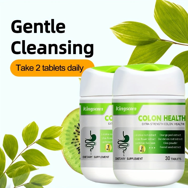 Gut Health Supplement Tablets with Licorice Root & Dandelion Root — High Fiber Herbal Formula for Digestive Wellness, Bloating Relief, Detox & Microbiome Support | 60 Tablets | 30-Day Supply