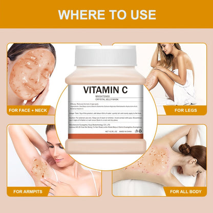 Lactic Acid Jelly Peel-Off Face Mask 12.3 fl oz - Vampire Plasma Firming Hydrating Exfoliating Mask Alcohol-Free Paraben-Free Fragrance-Free for Women All Skin Types
