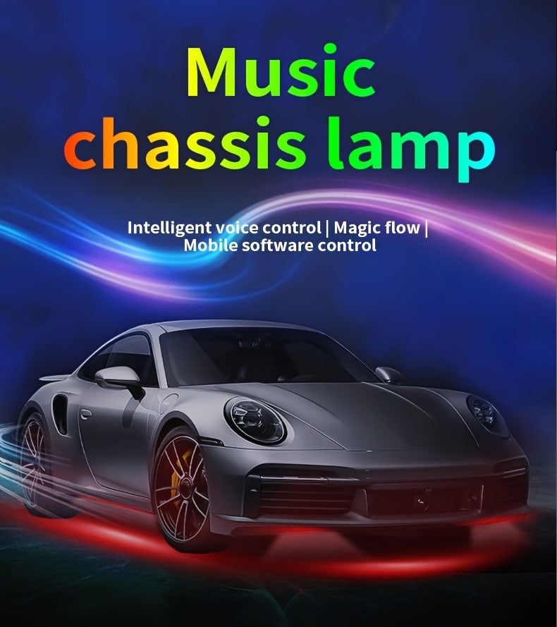 External LED with App Control, Atmosphere Decorative Kit, Multiple Scene Modes, with App Control And Wireless Control, Light, Compatible with Cars, Trucks, Suvs