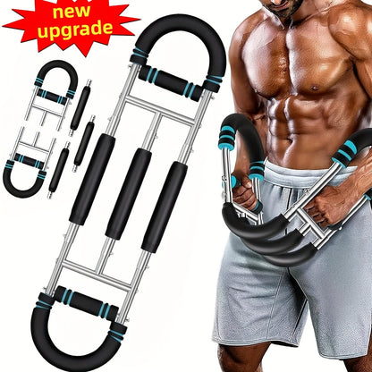 Spring Chest Expander Bar – Adjustable Arm & Tricep Trainer
