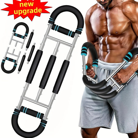Spring Chest Expander Bar – Adjustable Arm & Tricep Trainer