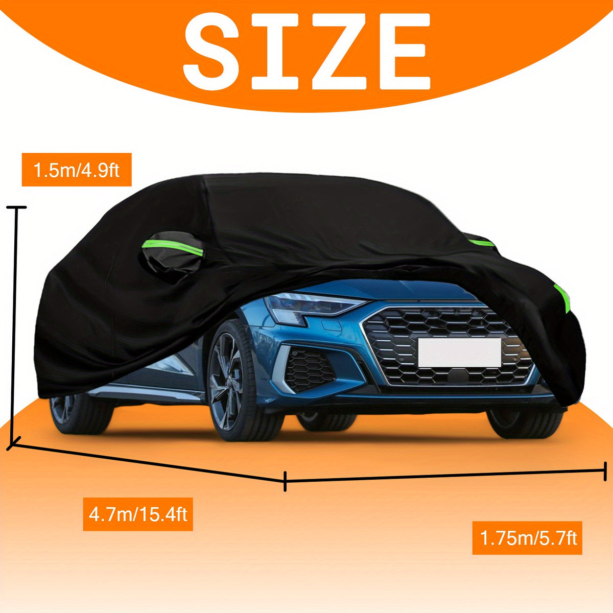 Comprehensive Car Cover Designed to Shield Your SUV Or Sedan from Sunlight, Rain, Snow, And Harmful UV Rays, Providing Frost Protection
