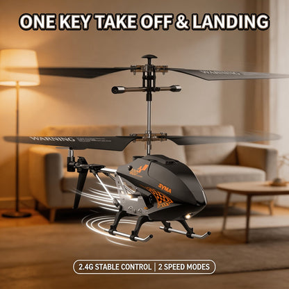 SYMA Q20 RC Helicopter for Kids 3.5CH – Altitude Hold One-Key Takeoff Indoor Drone, Alloy Body Gyro-Stabilized Remote Control Helicopter for Beginners Boys & Girls Ages 8 9 10 11 12, Birthday Christmas Gift (Black)