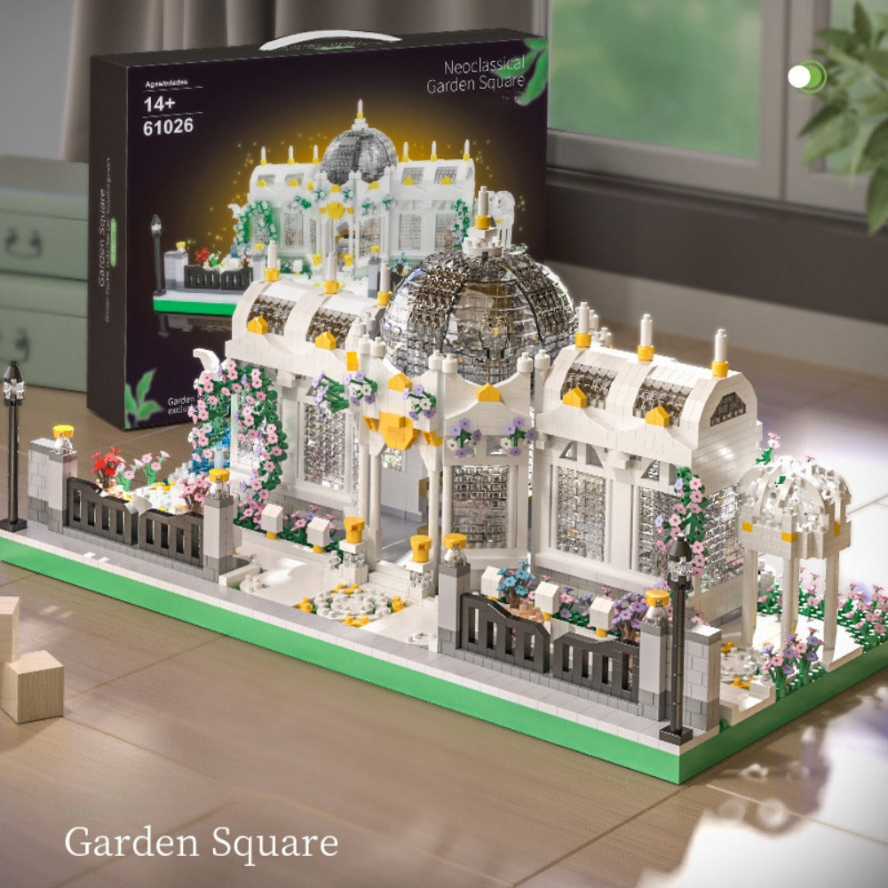 Garden Plaza Micro-Landscape Building Block Set 6700pcs for Adults 14+ – Advanced Architecture Model Construction Kit Collector Display Piece Home Decor Birthday Christmas Halloween Gift Box or No Box