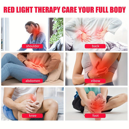 Red Light Therapy for Face & Body – 660nm Red Light & 850nm Infrared LED Lamp with Stand, Skin Rejuvenation, Anti-Aging & Pain Relief Device, Self-Care Gift for Women & Men, Birthday & Holiday Gift