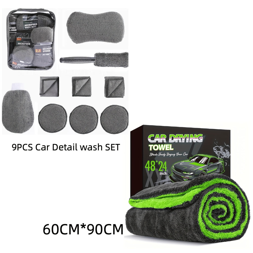 Car Drying Towel,Microfiber Car Towel, High Absorbency Dual-Sided Microfiber Car Drying Towel | 1400GSM Full-Sized 48"x24" Twisting Yarn Technology, Scratch-Free, Car Washing Equipment Accessories,Heavy-Duty Cleaning Cloths,Car Accessories