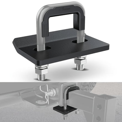Trailer Hitch Tightener Anti Rattle Stabilizer 2 Inch Heavy Duty Steel U-Bolt with Rubber Cover Hitch Mount Wobble Eliminator for 2" Receiver - Multiple Colors