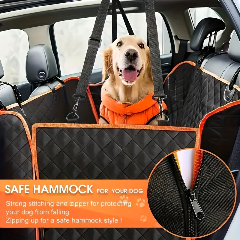 Pet Car Seat Cover for Dogs, Dog-Specific Car Seat, Full-Coverage Stain-Resistant Mat, Small Size & Universal for Medium & Large Dogs