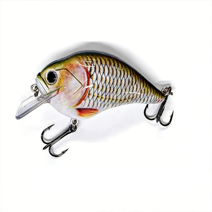 Crankbait Fishing Lures 5-Pack – 2.95inch 15.5g Deep Diving Fat Body Wobbler, Slow Sinking Hard Bait for Bass, Trout & Walleye in Freshwater & Saltwater