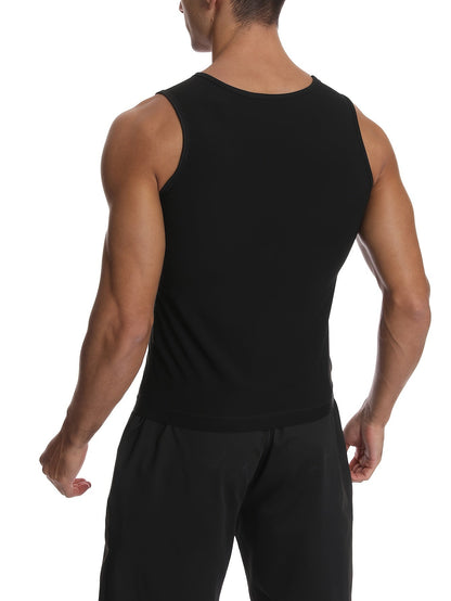 Men's Sauna Waist Trainer Vest - Tummy Control Gym Layer