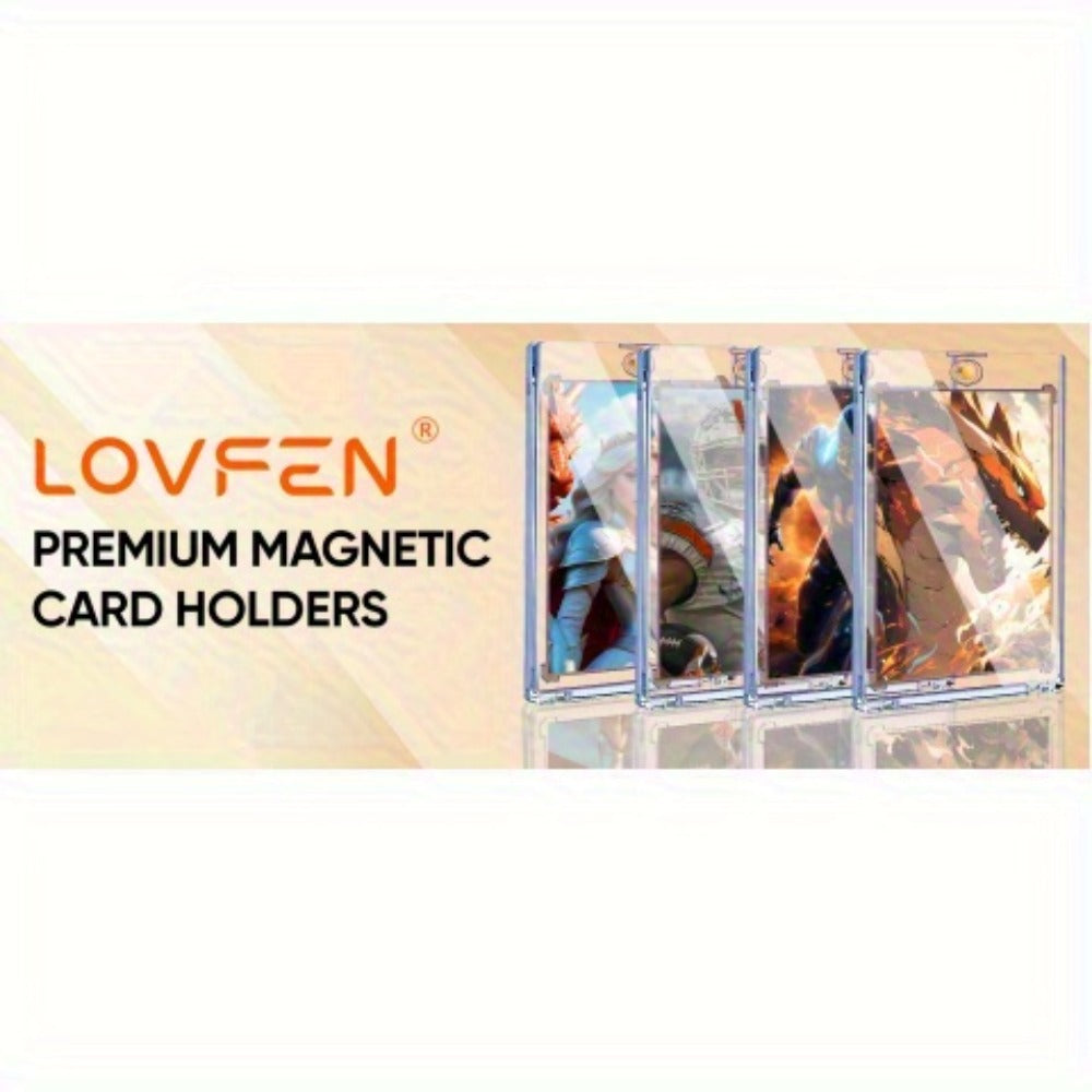 Magnetic Card Holders 35pt Ultra-Thin Hard Plastic Trading Card Protector – Fits Standard & Sports Cards, Baseball Cards, Collectible Cards – Choose 25, 50, 100, 200 or 400 Pack
