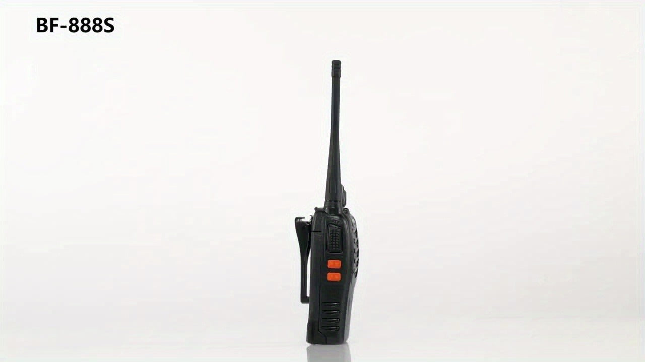 Baofeng BF-888S Walkie Talkies 16 Channel UHF Long Range Two Way Radio Rechargeable with Earphones for Camping Hiking Hunting Outdoor