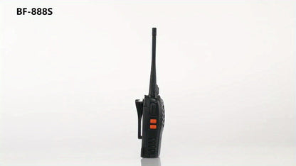 Baofeng BF-888S Walkie Talkies 16 Channel UHF Long Range Two Way Radio Rechargeable with Earphones for Camping Hiking Hunting Outdoor