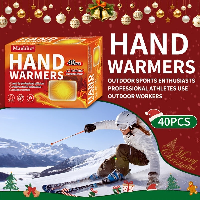 Heat Patches Self-Heating Body Warmers – No Battery Needed, Iron-Based Air-Activated Warming Pads for Back, Neck & Body, Long-Lasting Heat for Winter Sports, Outdoor Activities & Cold Weather Relief
