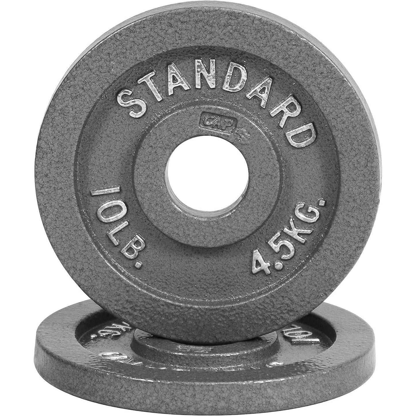 Cast Iron Weight Plates 2-Inch Standard Barbell Plates Solid Iron Gym Weights for Strength Training Weightlifting Bodybuilding Powerlifting Home Gym Multiple Sizes 2.5LB to 100LB