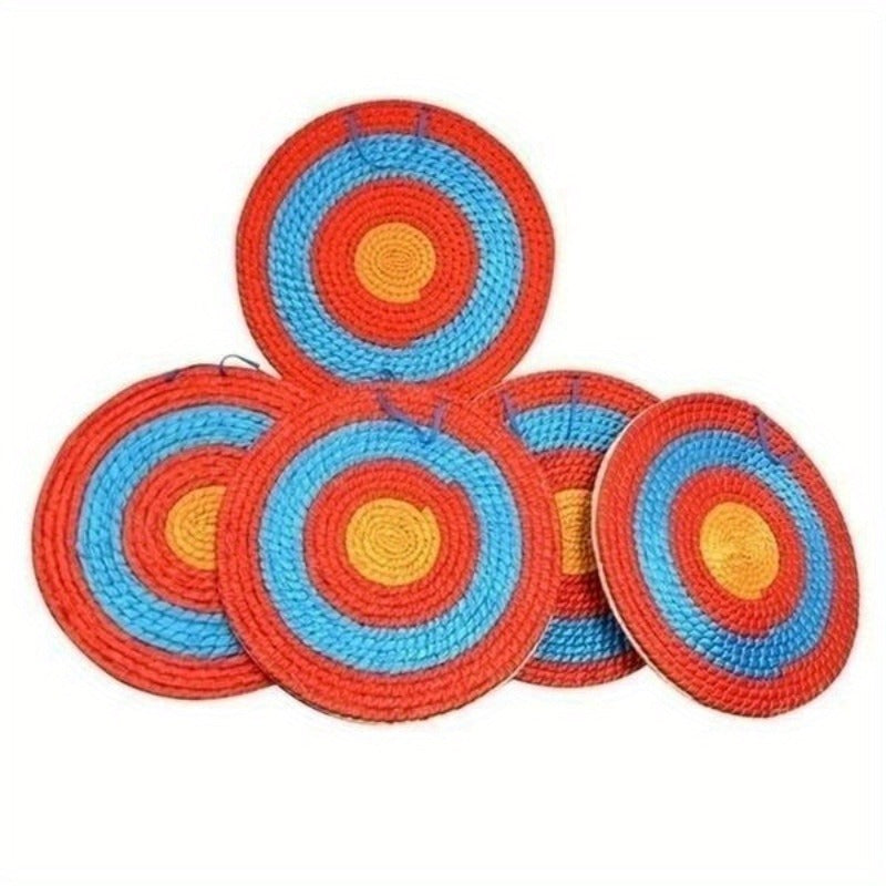 Archery Straw Target Round – Multi-Color Bow Shooting Practice Target for Outdoor Backyard Range Training | 19.69" & 20" Sizes