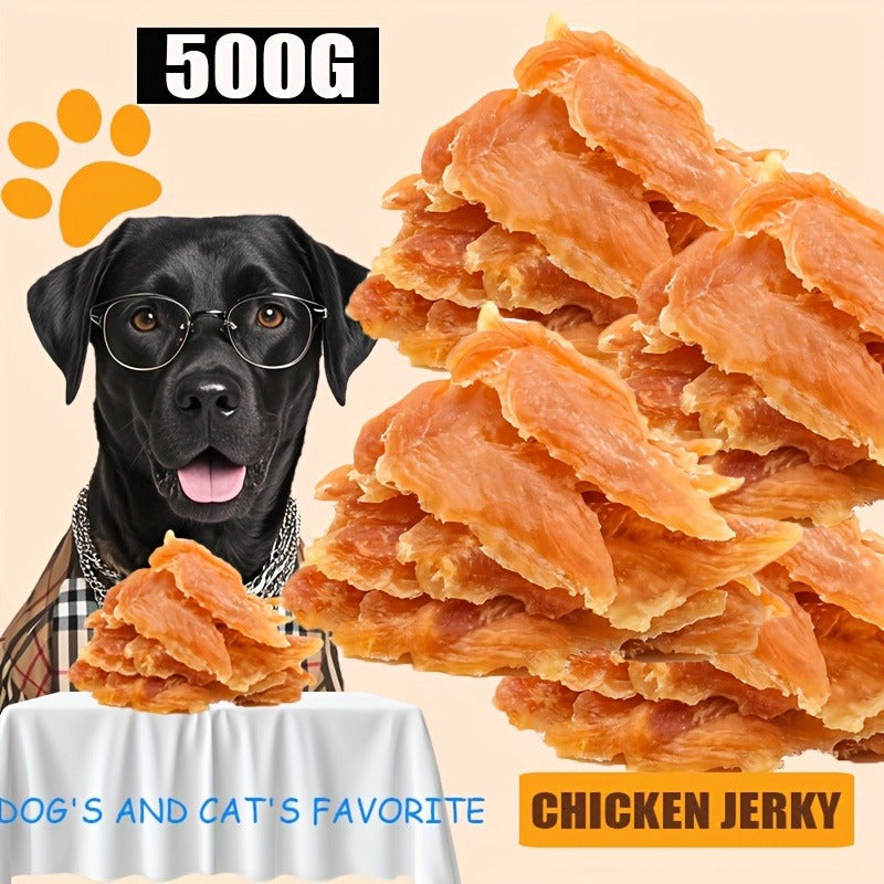 Chicken Jerky Dog Treats – Dried Chicken for Dogs, High Protein Easy to Digest, Long Lasting Training Reward Snacks for Puppies Small Medium Large Breeds, Natural Healthy Dog Chews