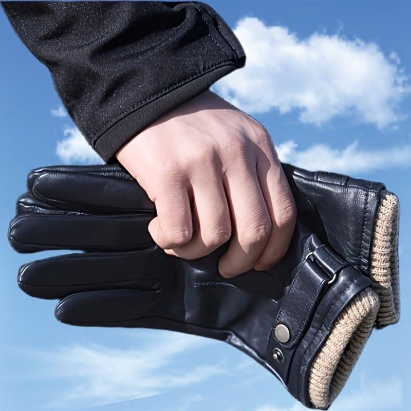 Waterproof Winter Gloves for Men – Thermal Ski Riding Cycling Driving Cold-Proof Touchscreen Warm Gloves for Outdoor Sports