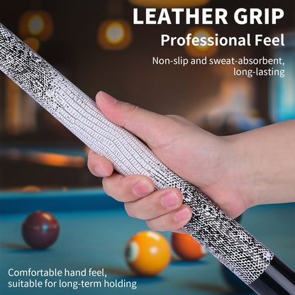 Canadian Maple Pool Cue 58 Inch – 13mm Multi-Layer Tip, Ergonomic Grip, 19oz & 20oz, 6 Color Options – Billiard Cue Stick for American Pool & Spin Pool, Great Christmas Gift