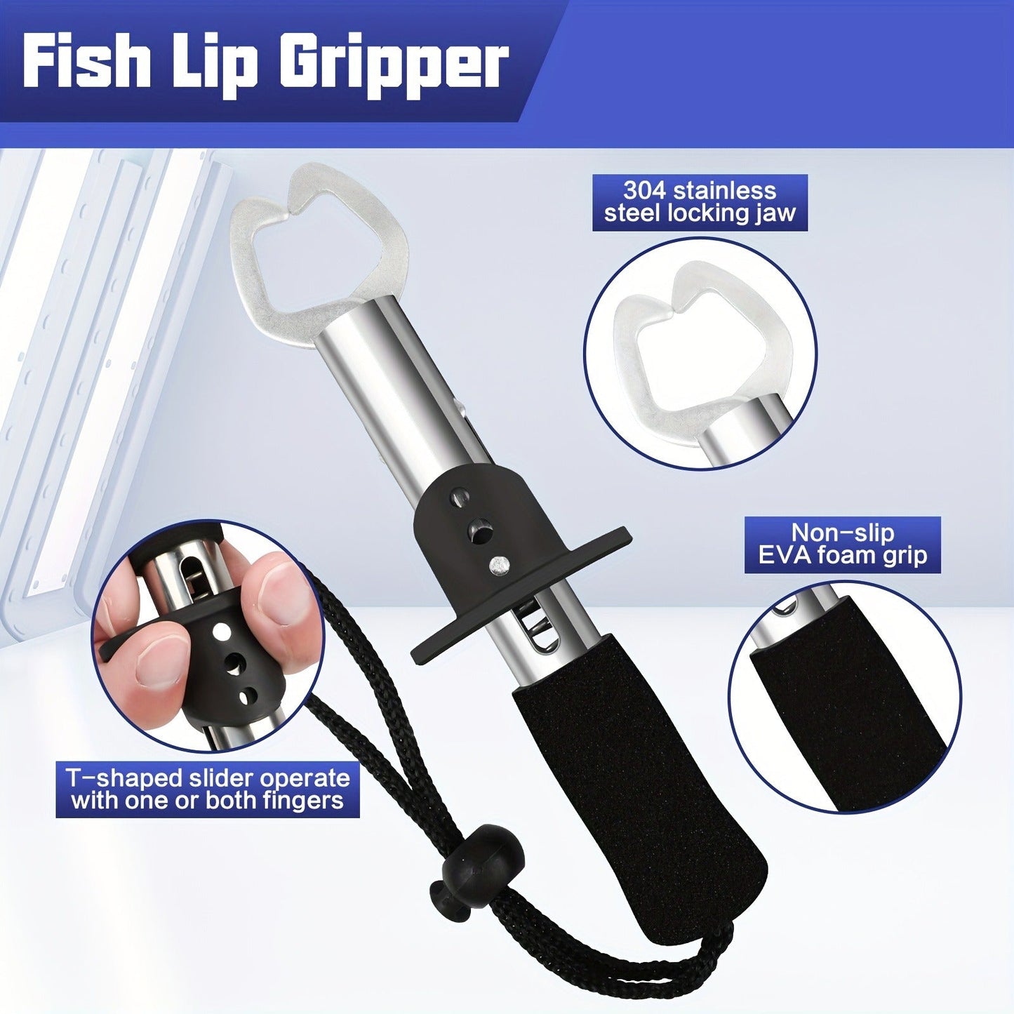 Fishing Tool Set 6pcs – Pliers, Fish Lip Gripper, Scale, Hook Remover, Saltwater & Freshwater Tackle Accessories Kit for Anglers, Durable Polycarbonate Multi-Function Fishing Gear Gift Set
