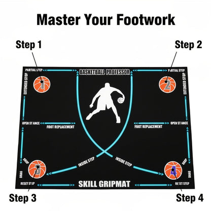 Basketball Footwork Training Mat, Anti-Slip & Step Guidance