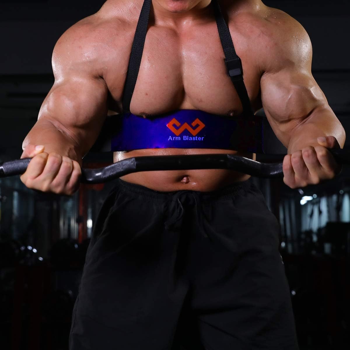 Adjustable Arm Blaster – Bicep Isolator for Barbell & Dumbbell