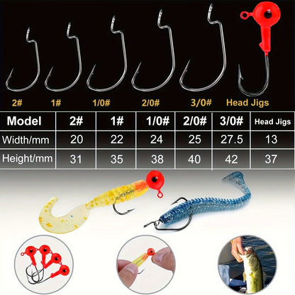 Fishing Accessories Kit 228 Piece Complete Fishing Set with Tackle Box Hooks Sinkers Swivels Lures Essential Gear for Freshwater Saltwater Anglers Gift for Men