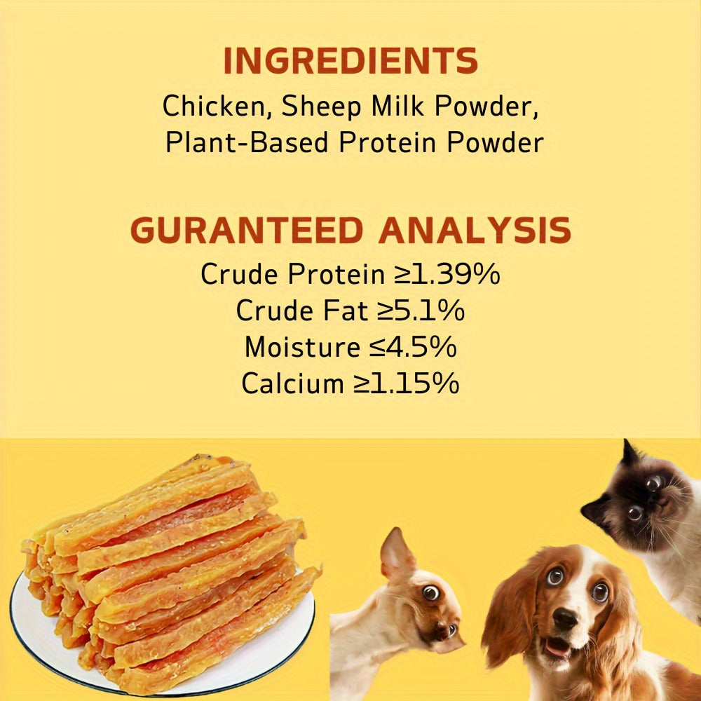 Milk Stick Dog Treats Soft Chew – Dried Milk Chicken & Duck Sticks, High Protein Easily Digestible Training Rewards for Small Medium Large Dogs, Healthy Dog Snacks 100g & 300g