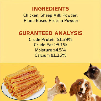 Milk Stick Dog Treats Soft Chew – Dried Milk Chicken & Duck Sticks, High Protein Easily Digestible Training Rewards for Small Medium Large Dogs, Healthy Dog Snacks 100g & 300g