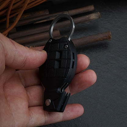 3-in-1 Golf Divot Tool Set with Whistle Keychain Clip EDC Multi-Tool Spring Button Opening Pocket Outdoor Survival Accessory