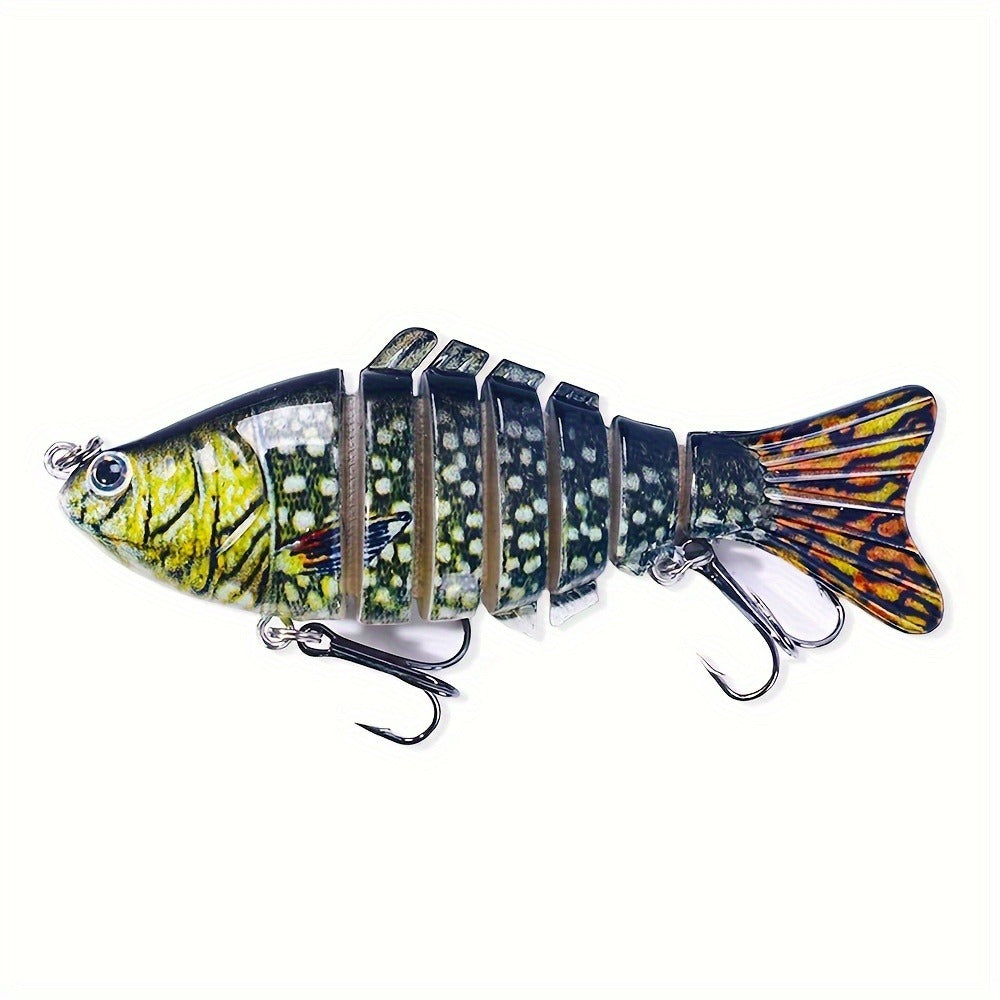 Multi-Jointed Swimbaits Fishing Lures 15pcs – Realistic Crankbaits for Bass, Trout & Walleye, Freshwater & Saltwater