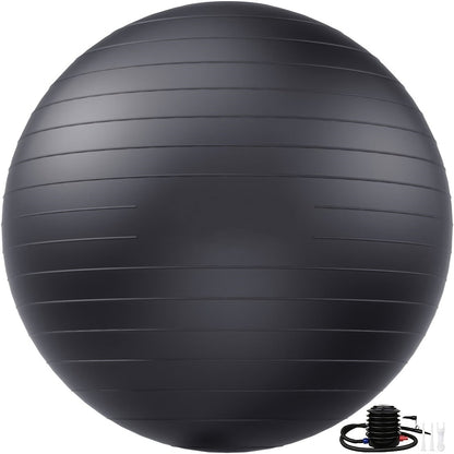 Exercise Ball 25 Inch Yoga Stability Ball 2-Pack Anti-Burst Fitness Balance Ball for Home Office Classroom Workout Core Training